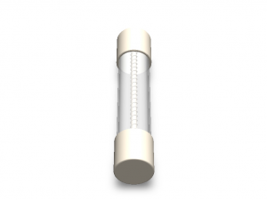 Time Lag Glass Tube Fuse 15A Modelo 3D