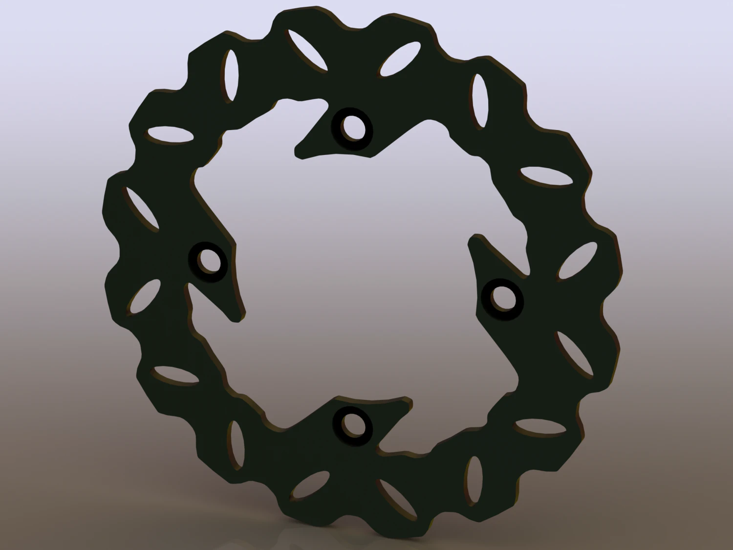 Arashi Rear Brake Disc Rotors 3D Model .c4d .max .obj .3ds .fbx .stl .blend 