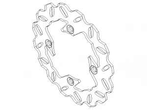 Arashi Rear Brake Disc Rotors 3D Model