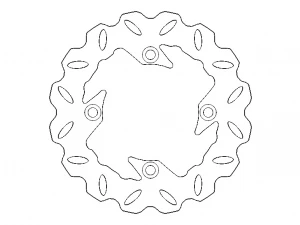 Arashi Rear Brake Disc Rotors 3D Model
