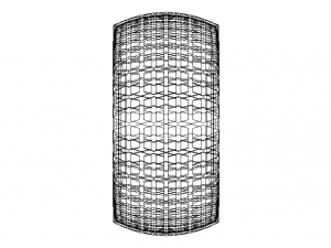18X850-8 Chevron Tractor Tire Modello 3D