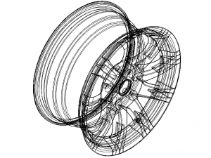 Car Classics Style Rims R18 3D Модель