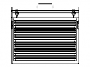 Metal Portable Tool Box with Drawers 3D Модель