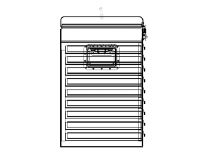 Metal Portable Tool Box with Drawers 3D Модель