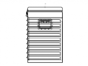 Metal Portable Tool Box with Drawers 3D Модель