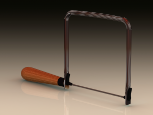 Wood Coping Saw 160 mm 3D मॉडल