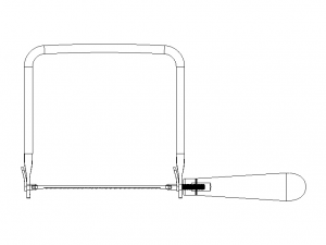 Wood Coping Saw 160 mm 3D मॉडल