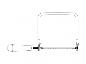Wood Coping Saw 160 mm 3D मॉडल