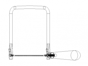 Wood Coping Saw 160 mm 3D मॉडल