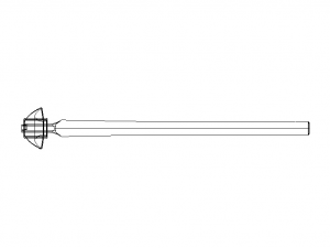 Wooden Handle Adze Modèle 3D