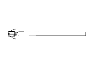 Wooden Handle Adze 3D Model