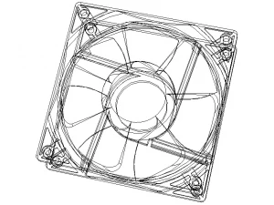 US Toyo Fan USTF1203848HW 3D Model