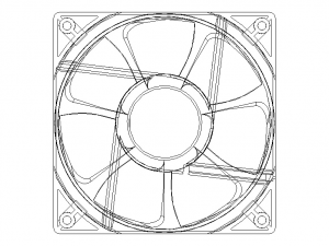US Toyo Fan USTF1203848HW 3D Модель