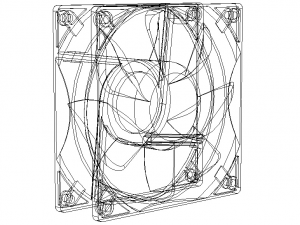 US Toyo Fan USTF1203848HW 3D Модель