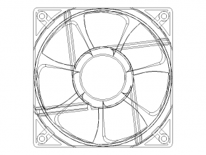US Toyo Fan USTF1203848HW 3D Модель