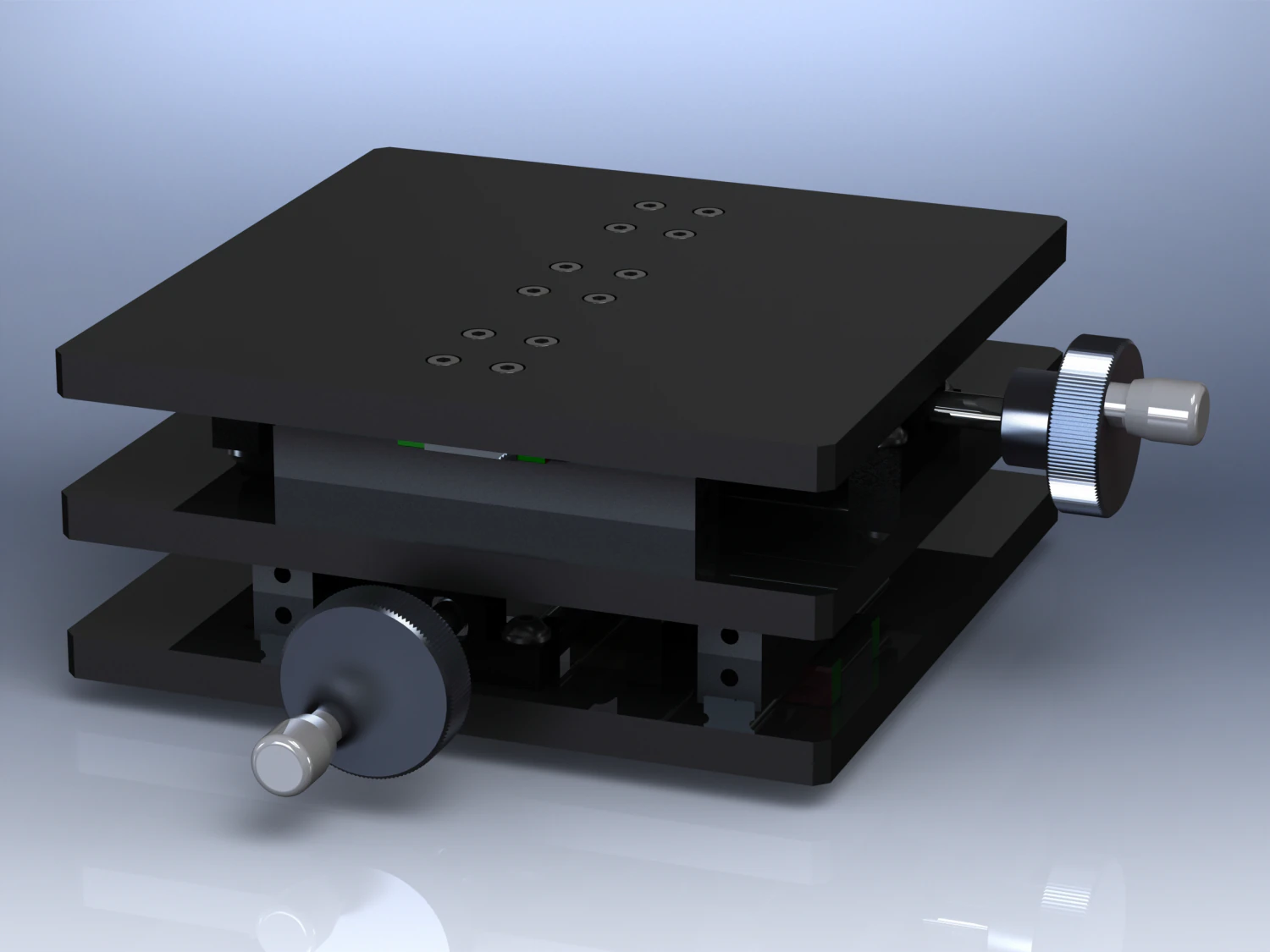 Custom Manual XY Table 3D Model .c4d .max .obj .3ds .fbx .stl .blend 