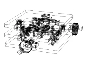 Custom Manual XY Table 3D Model