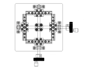 Custom Manual XY Table 3D Model