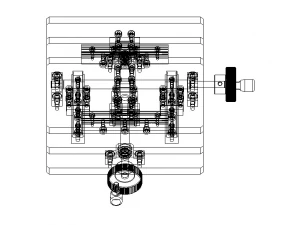 Custom Manual XY Table 3D Model