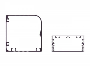 Aluminum Extruded Box Electronic Project Enclosure 3D Model