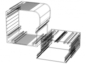 Aluminum Extruded Box Electronic Project Enclosure 3D Model