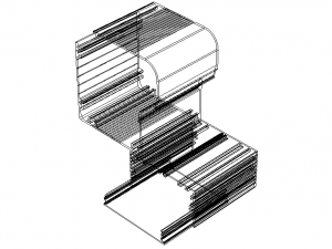 Aluminum Extruded Box Electronic Project Enclosure 3D Model