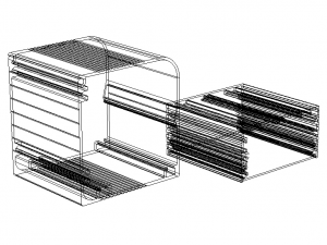 Aluminum Extruded Box Electronic Project Enclosure 3D Model