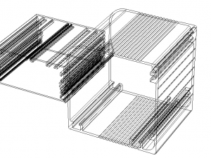 Aluminum Extruded Box Electronic Project Enclosure 3D Model