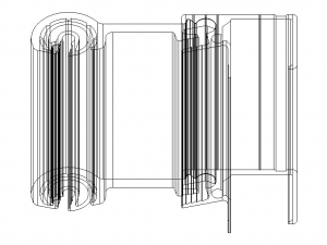 Aluminum Extruded Vehicle Rope Rail System 3D Modell