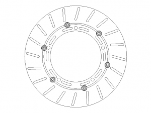 Brake Disc Rotor for Go Kart 3D Model