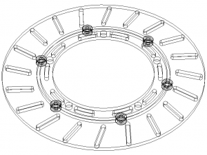 Brake Disc Rotor for Go Kart 3D Model