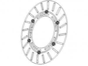 Brake Disc Rotor for Go Kart 3D Model