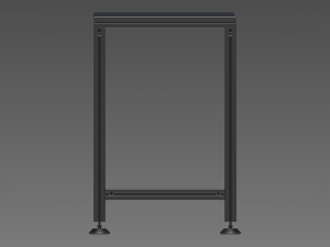 Aluminum Fixed Table 3D Модель