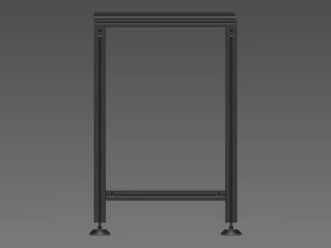 Aluminum Fixed Table 3D Model