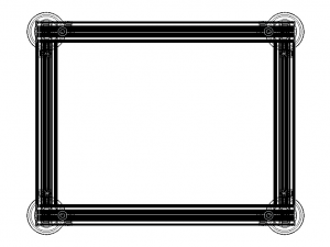 Aluminum Fixed Table 3D Модель