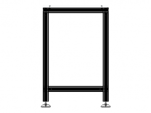 Aluminum Fixed Table 3D Модель