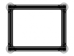 Aluminum Fixed Table 3D Модель