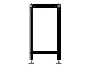 Aluminum Fixed Table 3D Model