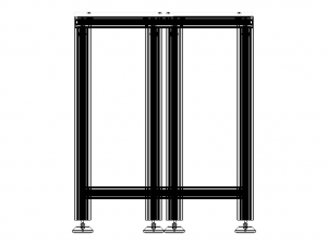 Aluminum Fixed Table 3D Модель