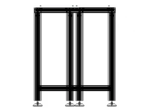 Aluminum Fixed Table 3D Model