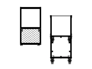 Aluminum Industrial Platform Truck 3D Model