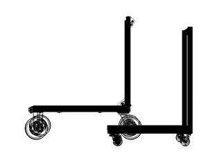 Aluminum Industrial Platform Truck 3D Model