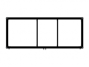Aluminum Storage Cabinet with Sliding Doors 3D 模型