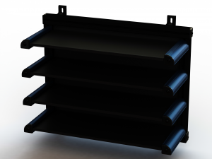 Aluminum Adjustable Shelf - Wall Mounted 3D 모델