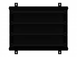 Aluminum Adjustable Shelf - Wall Mounted 3D Model