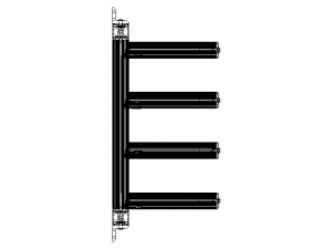 Aluminum Adjustable Shelf - Wall Mounted 3D Model