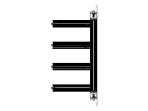 Aluminum Adjustable Shelf - Wall Mounted 3D Model