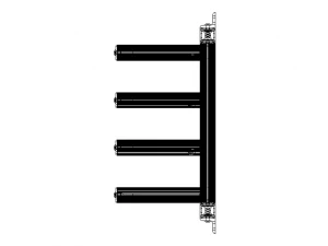 Aluminum Adjustable Shelf - Wall Mounted 3D Model