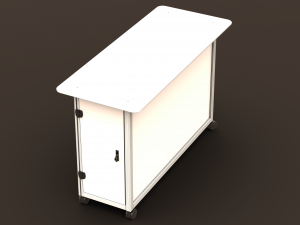 Aluminum Mobile Kitchen Station 3D Модель