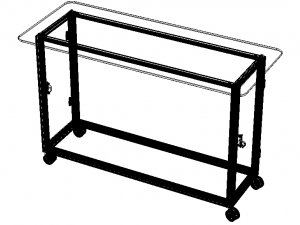 Aluminum Mobile Kitchen Station 3D Модель